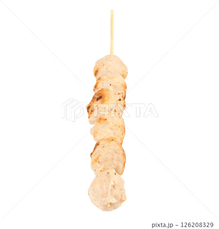 fish balls Grilled  isolated on white background fish balls Grilled  isolated on white background 126208329