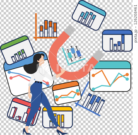 Data analysis illustration Data analysis illustration 126208461