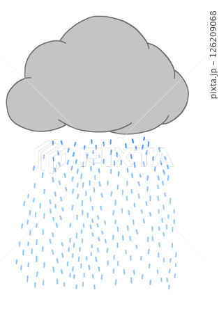 雨雲のイラスト 126209068