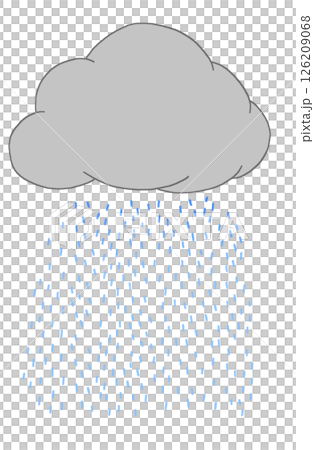 雨雲のイラスト 126209068