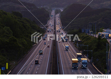 《静岡県》新東名高速道路・日本の大動脈 《静岡県》新東名高速道路・日本の大動脈 126209311