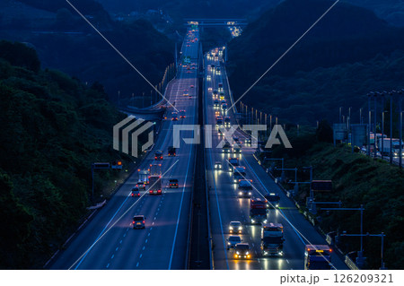 《静岡県》新東名高速道路・日本の大動脈 《静岡県》新東名高速道路・日本の大動脈 126209321