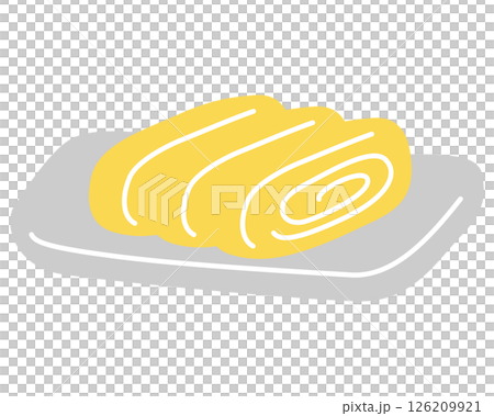 可愛的蛋捲插圖 126209921