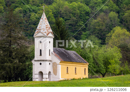 St Gabriels's Church in village of Ribnik, Karlovac County, Croatia, Europe St Gabriels's Church in village of Ribnik, Karlovac County, Croatia, Europe 126211006