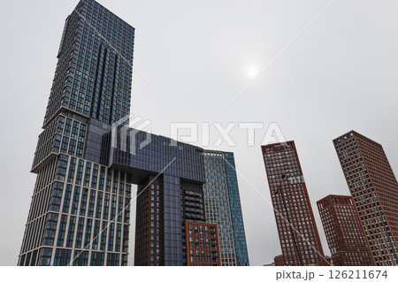 Modern Skyscrapers and High Rise Buildings in Vauxhall London Skyline Modern Skyscrapers and High Rise Buildings in Vauxhall London Skyline 126211674
