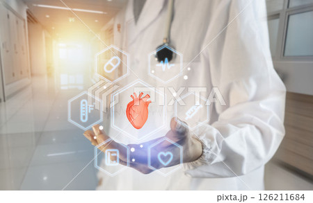 Concept of care and treatment of heart disease by specialist doctors 126211684