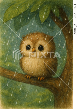 鳥 雨 自然 126211921