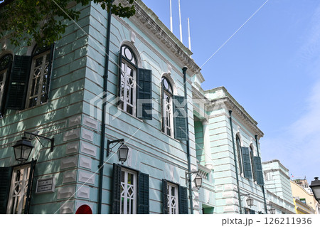 タイパ地区の街並み／マカオ 126211936