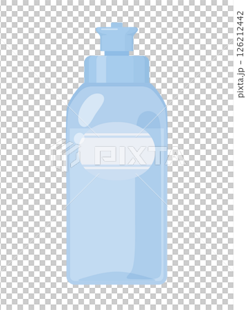 青の食器用洗剤のボトルのイラスト 青の食器用洗剤のボトルのイラスト 126212442