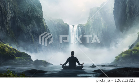 person general sensitive solo 1boy sitting 126212823