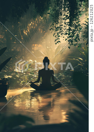 scene woman environment legs arms knees 126212825