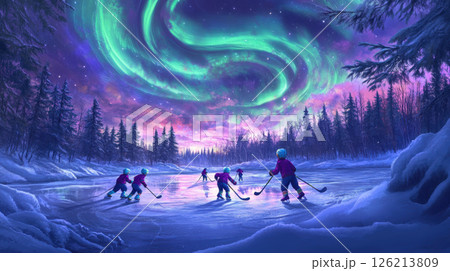 aurora borealis digital artwork sensitive short hair 126213809