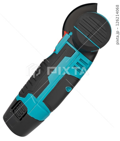 Modern cordless sander with ergonomic housing. Modern cordless sander with ergonomic housing. 126214068