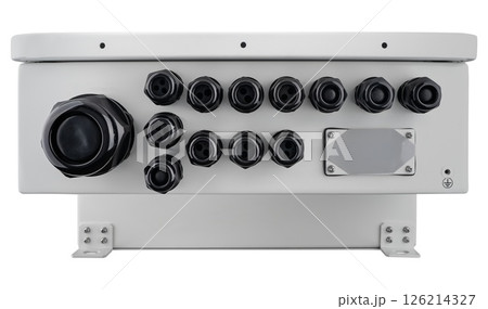 Modern inverter for stand-alone power supply systems at home, and solar panels. 126214327