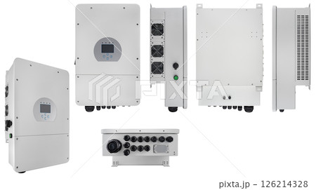 Modern inverter for stand-alone power supply systems at home, and solar panels. Modern inverter for stand-alone power supply systems at home, and solar panels. 126214328