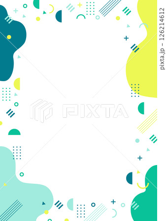 幾何学の背景パターン素材　グリーン 126214612