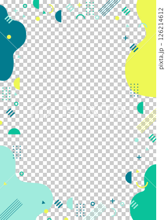 幾何学の背景パターン素材　グリーン 126214612