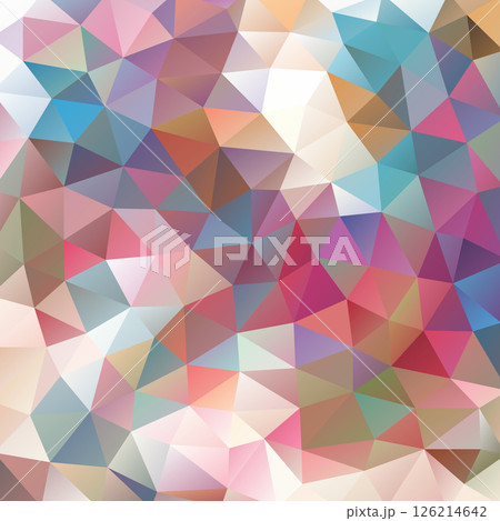 blue mosaic background with triangles 126214642