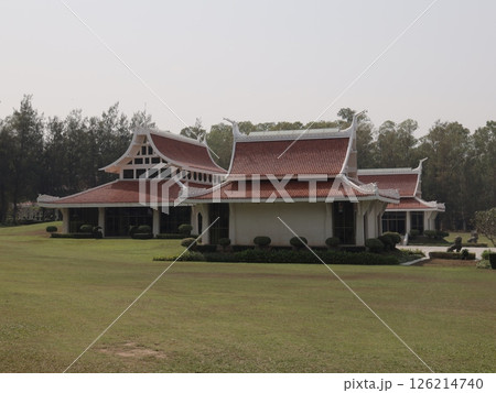 Stunning ThaiStyle Architecture Enveloped by Beautiful and Lush Greenery All Around Stunning ThaiStyle Architecture Enveloped by Beautiful and Lush Greenery All Around 126214740