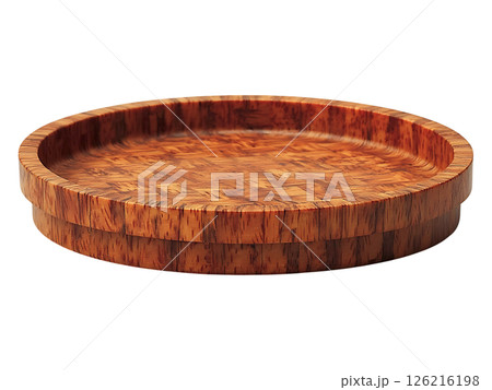 Elegant handcrafted wooden coaster.  Rich, warm tones and unique wood grain create a sophisticated aesthetic. 126216198