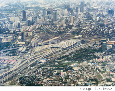 タイ・バンコク空撮～クルンテープ・アピワット中央駅周辺 / Bangkok, Thailand 126216992
