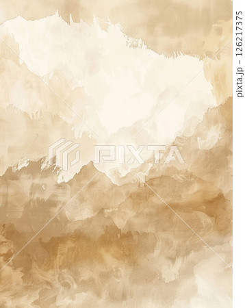 brown beige rectangular watercolor background. Festive day concept banner. For text and card 126217375