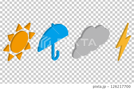 等距天氣符號 等距天氣符號 126217700