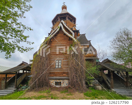 Old wooden church of St. Nicholas in Izmailovo. 126217790