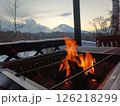 グランピングと富士山 126218299