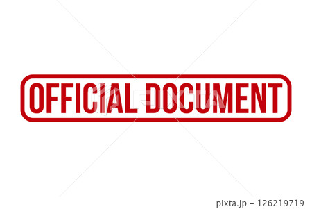 Official Document Rubber Stamp Seal Vector Official Document Rubber Stamp Seal Vector 126219719