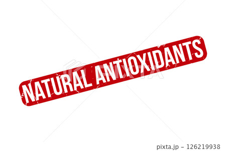 Natural Antioxidants rubber grunge stamp seal vector 126219938
