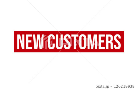 New Customers Rubber Stamp Seal Vector 126219939