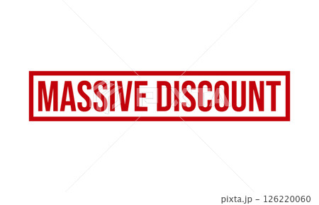 Massive Discount Rubber Stamp Seal Vector 126220060