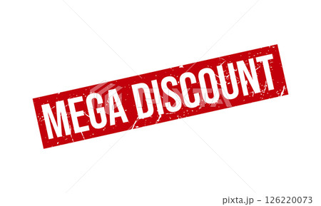 Mega Discount Rubber Stamp Seal Vector 126220073