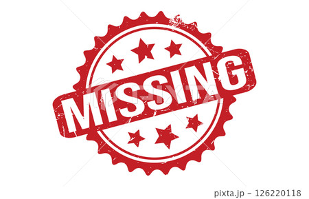 Missing Rubber Stamp Seal Vector 126220118