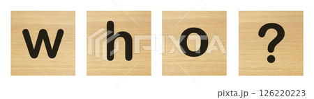 Who word with wood blocks Who word with wood blocks 126220223