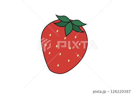 シンプルなイチゴのイラスト 126220387
