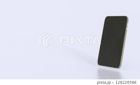 The Smart phone on white Background for Business or technology concept 3d Rendering. 126220566