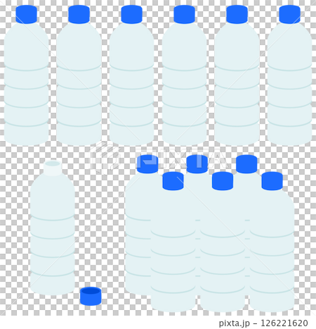 6 瓶塑膠水插圖集 6 瓶塑膠水插圖集 126221620