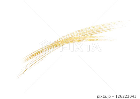 金色のラインと白い背景（アブストラクト） 126222043