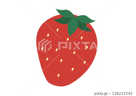 シンプルないちごのイラスト 126222542