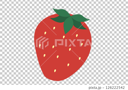 シンプルないちごのイラスト 126222542