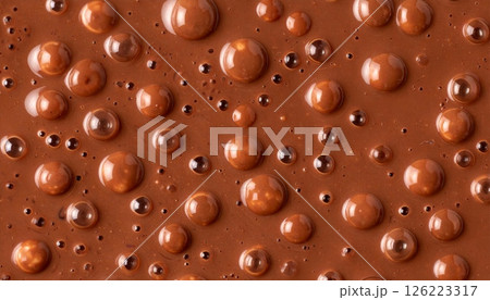 hot chocolate or cacao with bubbles seamless texture hot chocolate or cacao with bubbles seamless texture 126223317