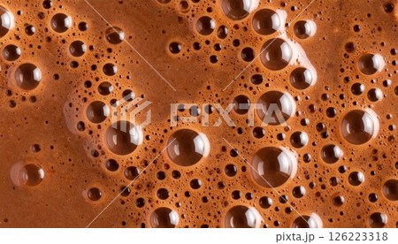 hot chocolate or cacao with bubbles seamless texture hot chocolate or cacao with bubbles seamless texture 126223318