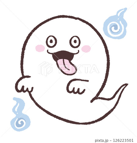 かわいいお化けのイラスト 126223501