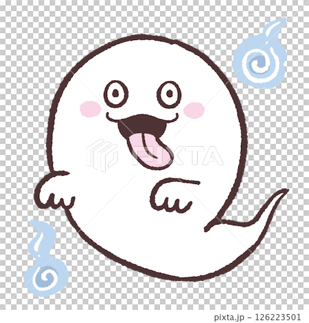 かわいいお化けのイラスト 126223501