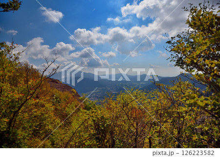 関東・箱根・金時山、頂上からの風景、芦ノ湖と仙石原・神奈川県箱根町(4) 関東・箱根・金時山、頂上からの風景、芦ノ湖と仙石原・神奈川県箱根町(4) 126223582