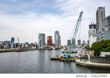 東京中央区勝どきの風景 126224465