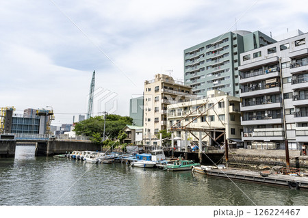 東京中央区勝どきの風景 東京中央区勝どきの風景 126224467