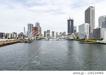 東京中央区勝どきの風景 126224469